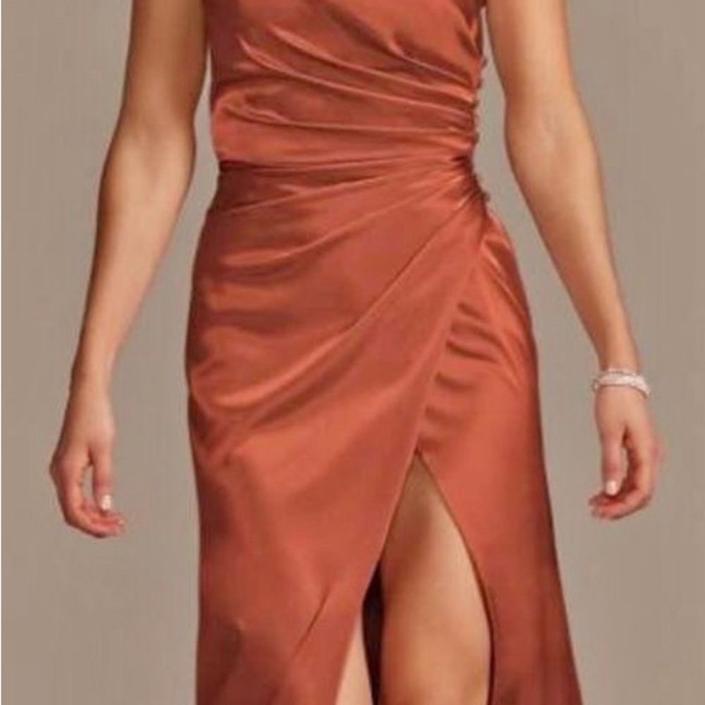 David’s Bridal Galina Signature one shoulder dress